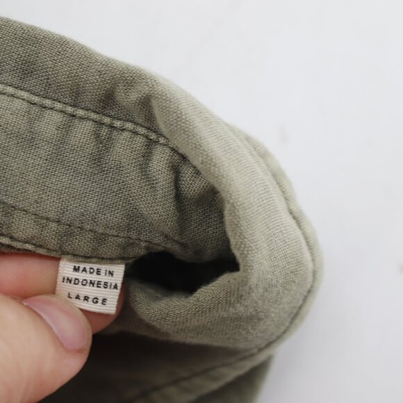 Buck Mason Olive Casual Button Down Shirt - Picture 12 of 13